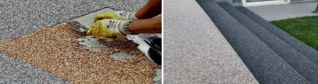 Dekorative Steinteppiche